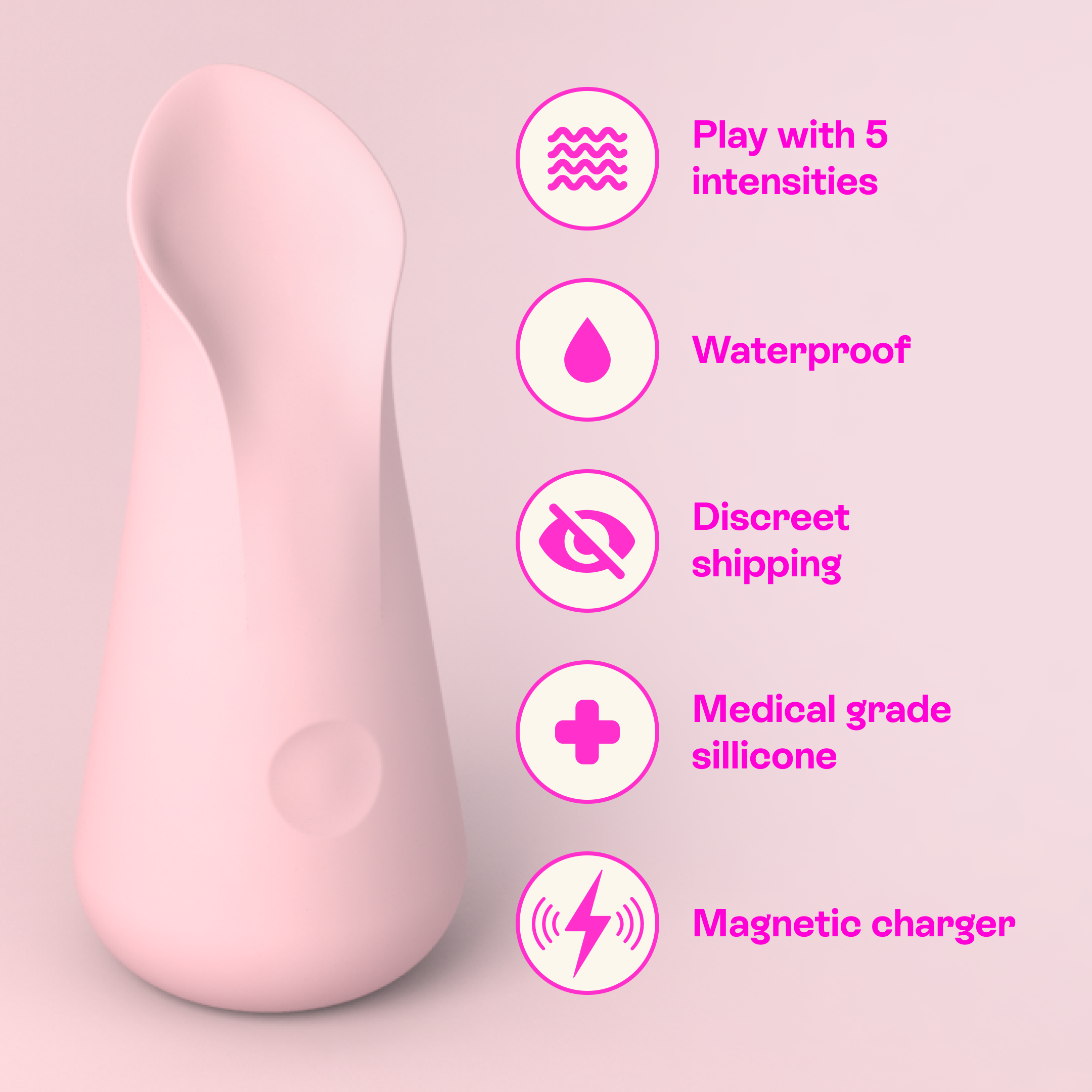 Uno Vibrator — silicone texture